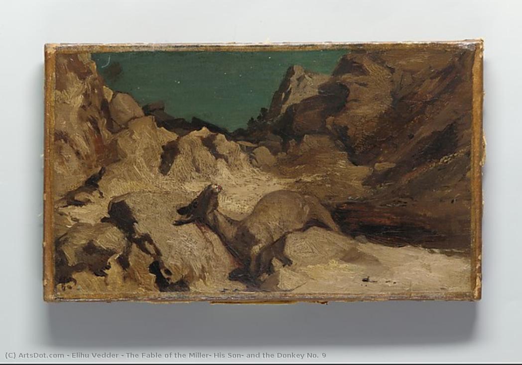 The Fable Of The Miller, His Son, And The Donkey No. 9 — Elihu Vedder