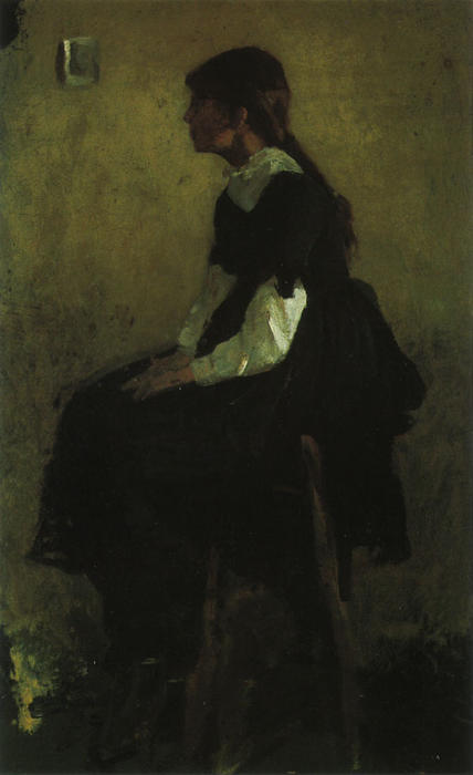 Seated Girl In A Long Black Dress — Cecilia Beaux