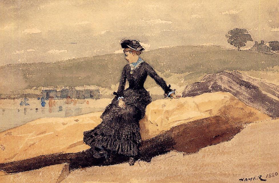 Girl On Beach — Winslow Homer