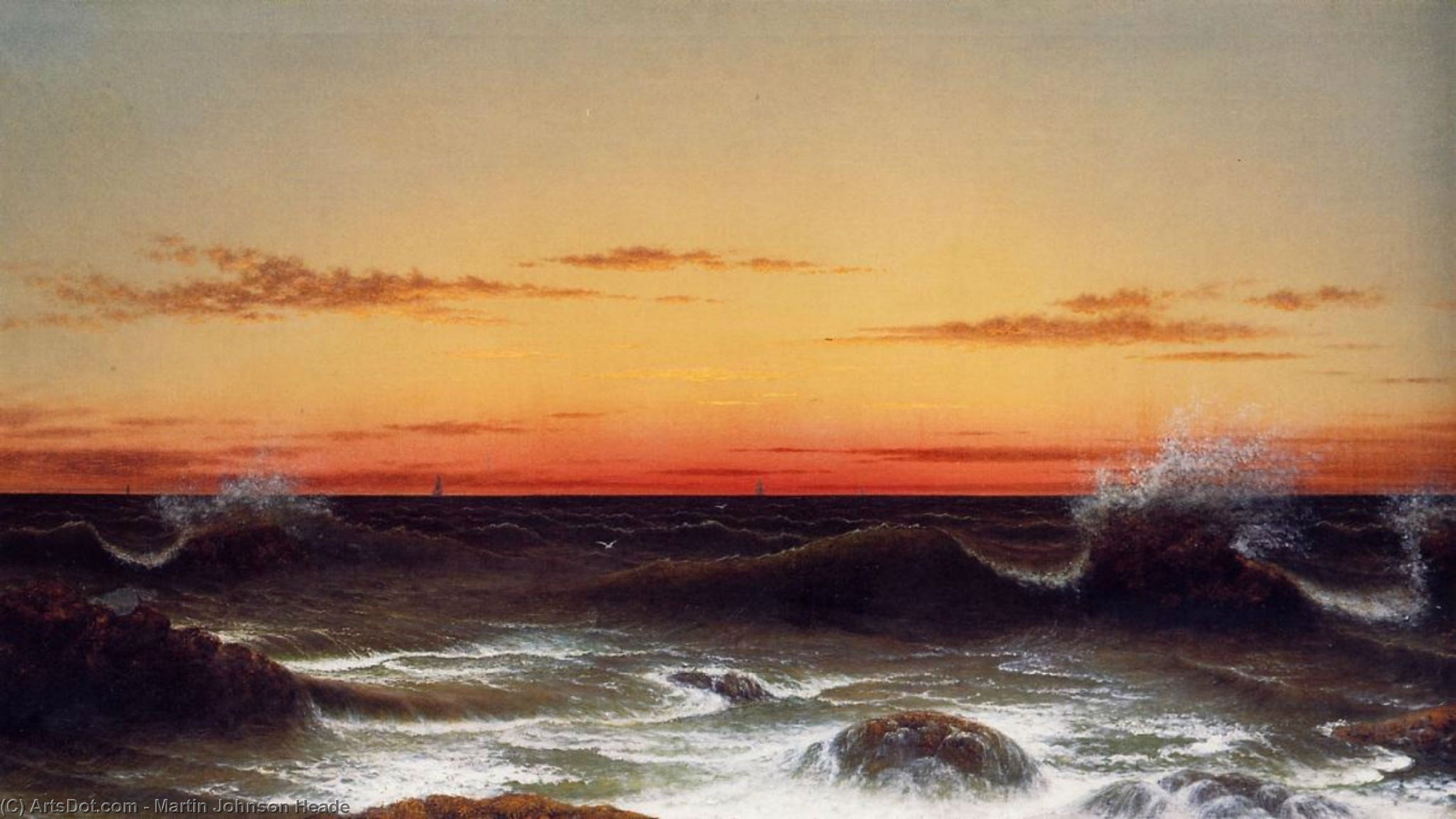 Seascape: Sunset — Мартин Джонсон Хед