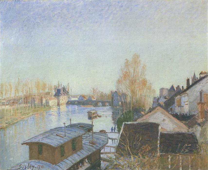 Banks Of The Loing Near Moret — Alfred Sisley