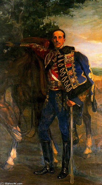 Portrait Of Alfonso Xiii — José Mongrell Torrent
