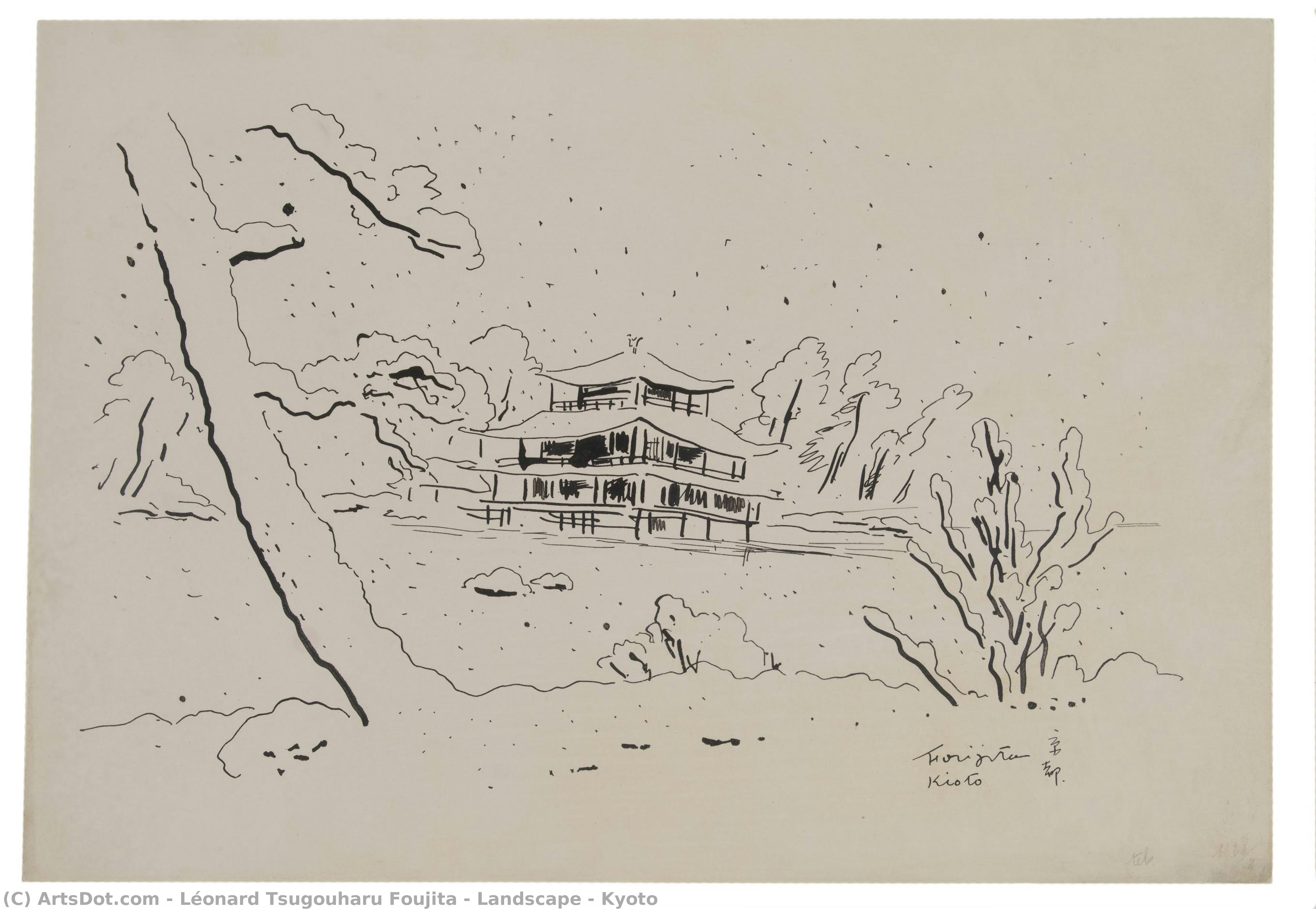 Landscape - Kyoto — Léonard Tsuguharu Foujita