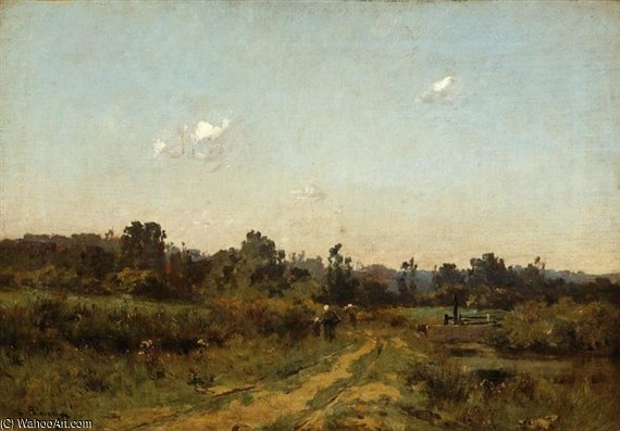 View Of A Country Road — Leon Germain Pelouse