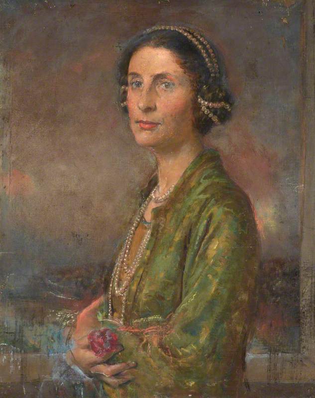 Portrait Of The Artist's Wife, Audrey — Henry John Lintott