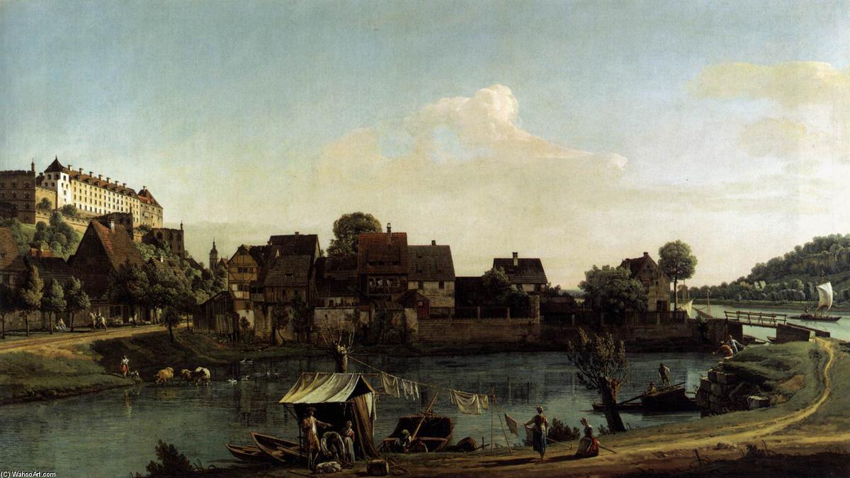 Pirna Seen From The Harbour Town — Bernardo Bellotto