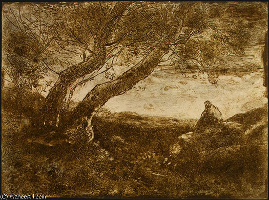 The Dreamer (le Songeur) - — Jean-baptiste-camille Corot