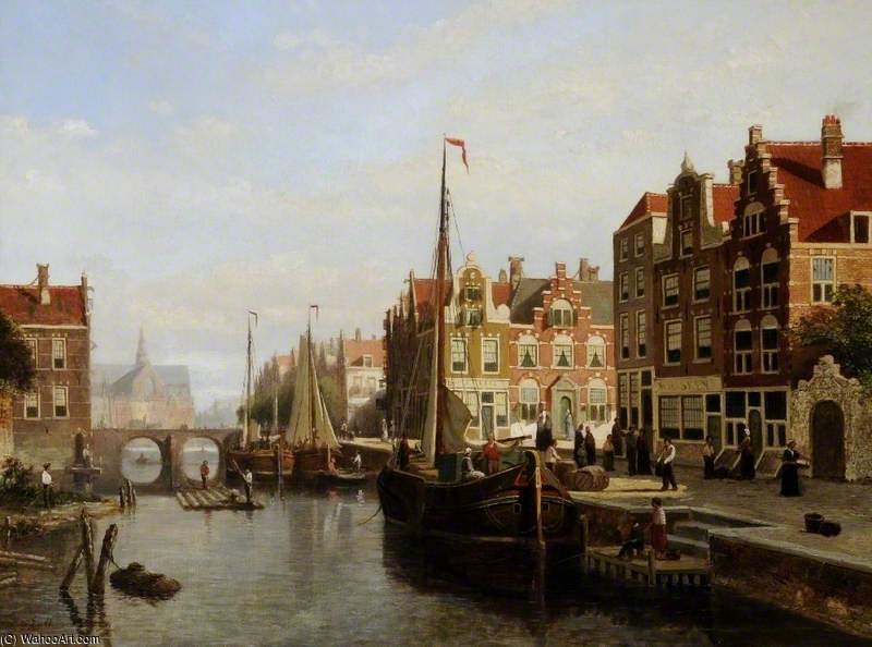 Amsterdam Canal Scene — Johannes Frederik Hulk