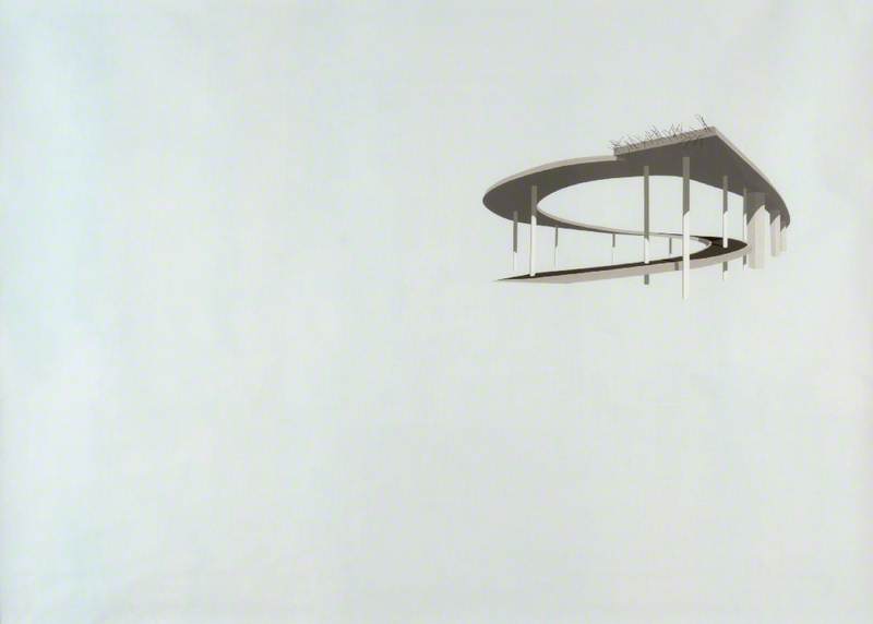 Black Elegy Spiral Motif (the Bridge To Nowhere) (installation) — Toby Paterson