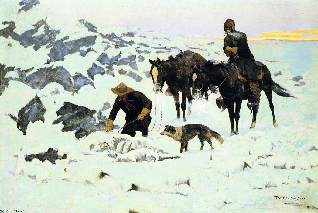 The Frozen Sheepherder (also Known As The Last Watch) — Frederic Remington
