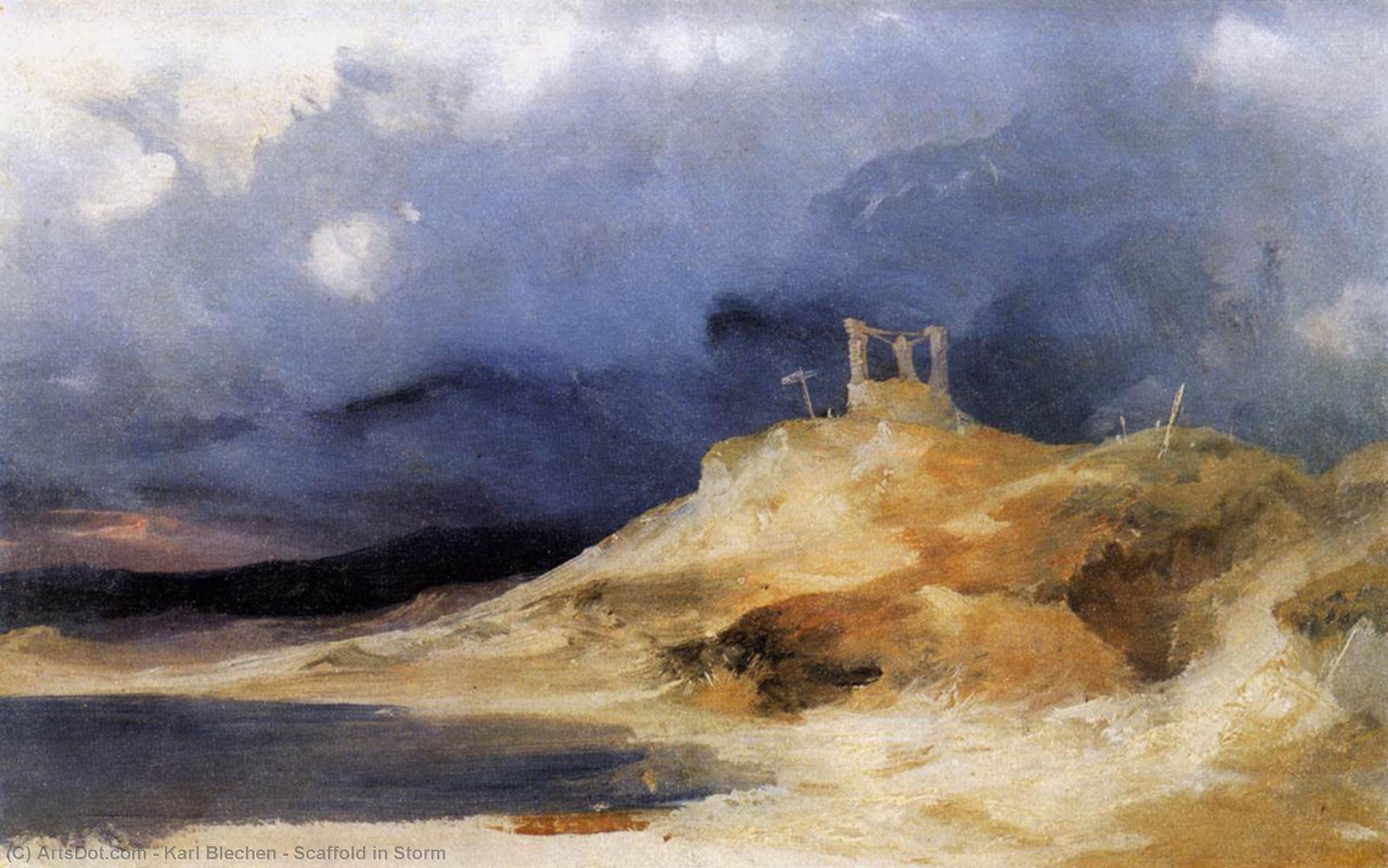 Scaffold In Storm — Карл Блехен