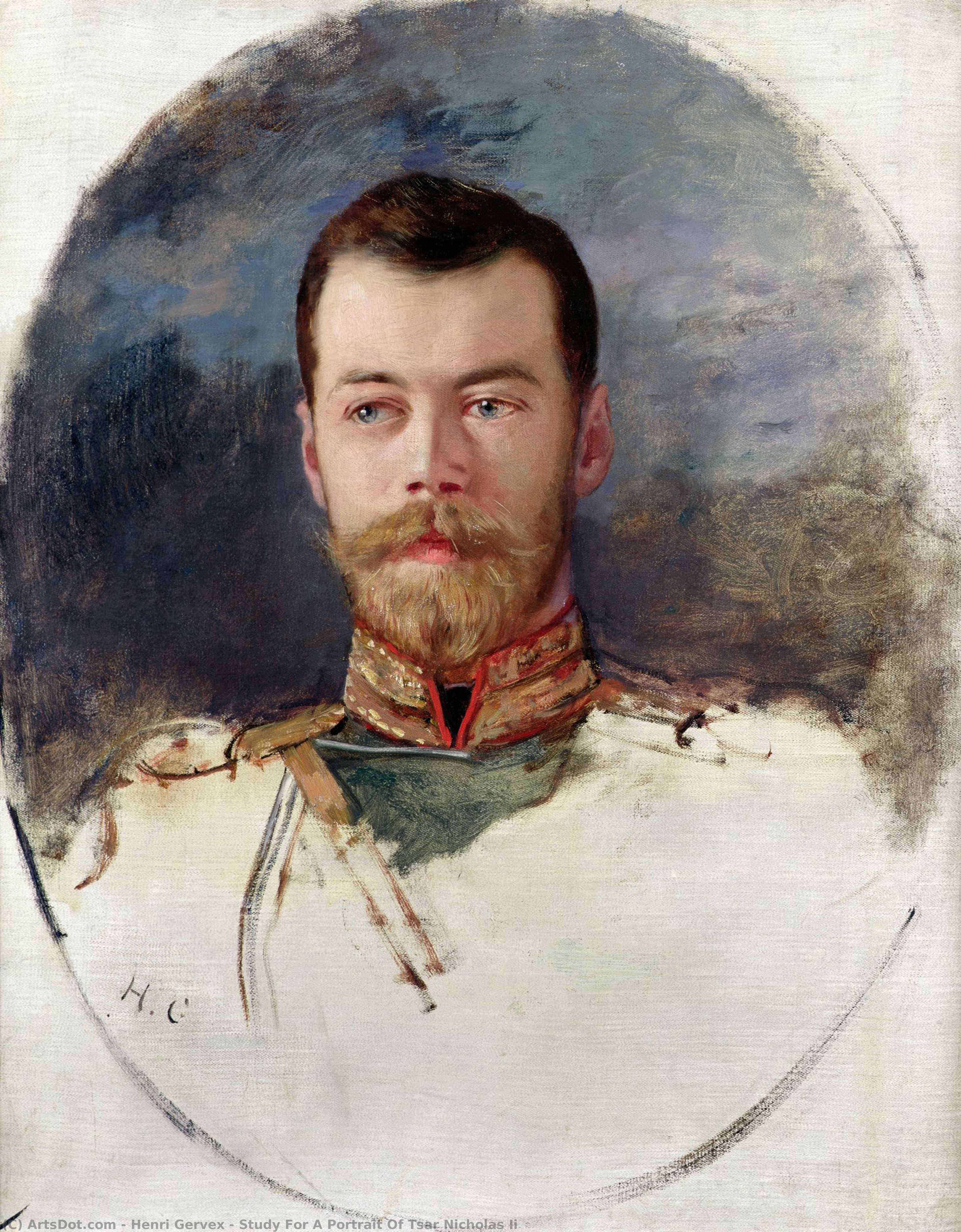 Study For A Portrait Of Tsar Nicholas Ii — Henri Gervex