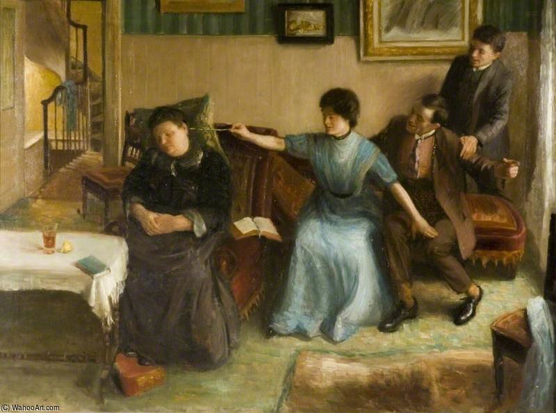 Portrait Of The Artist's Family, A Playful Scene — Mark Gertler