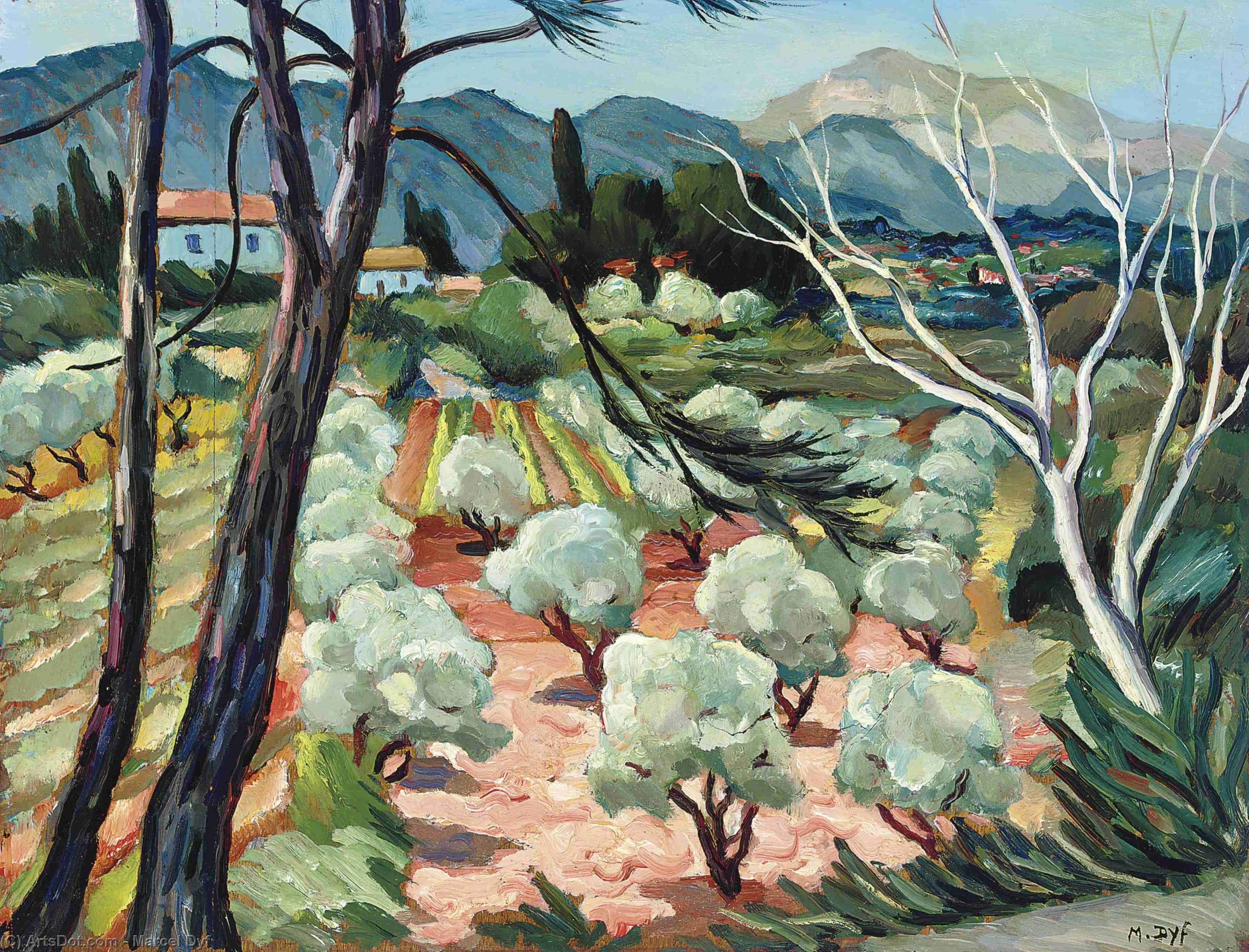 Trees At Provence, (1930) — Марсель Диф