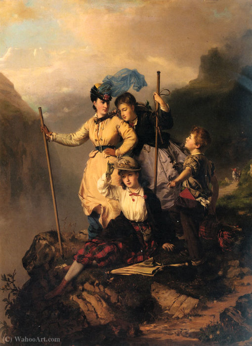 Mountain Climbers — Charles Edouard Boutibonne