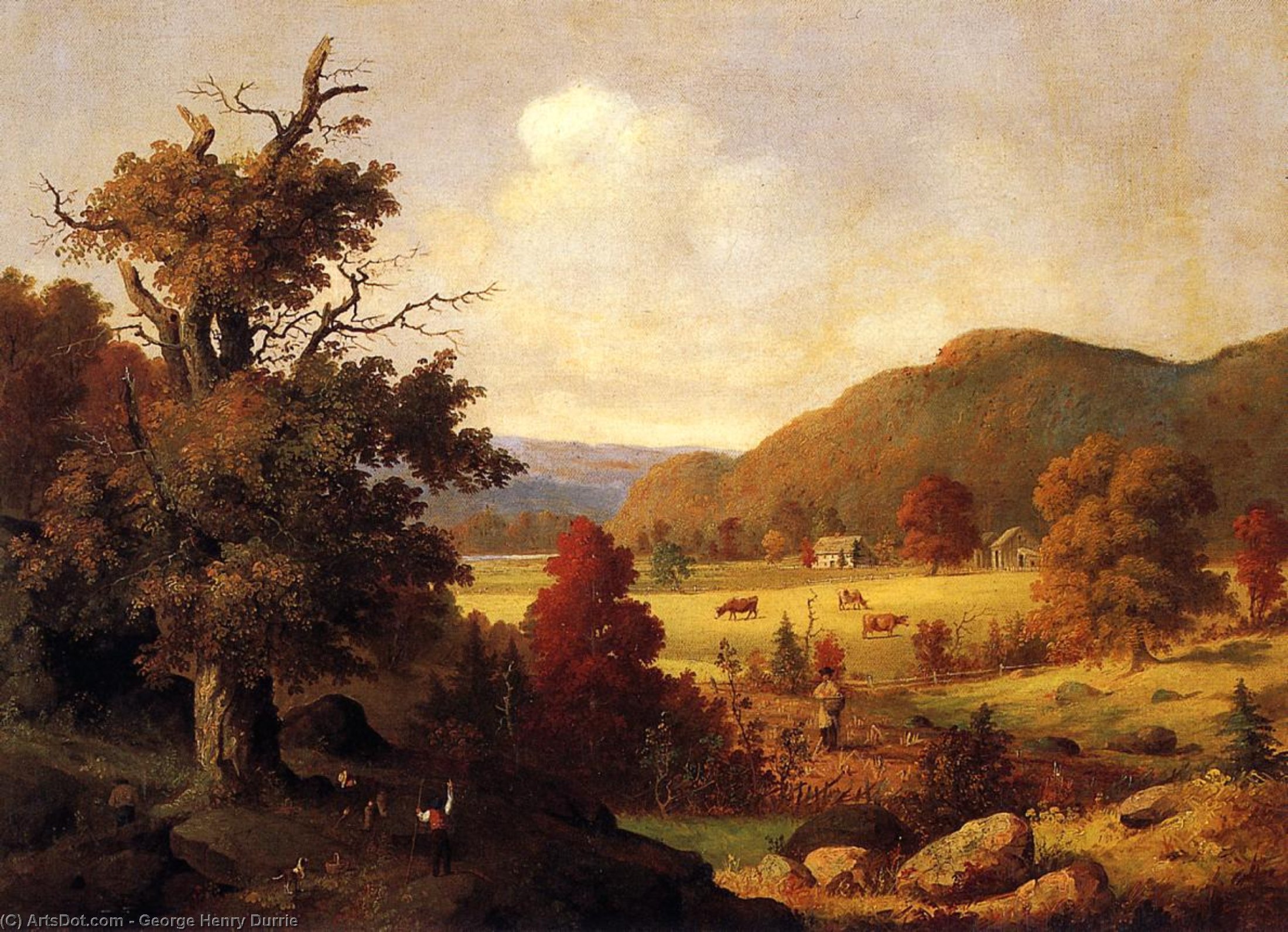 Woodland Glade In Autumn — Džordž Henri Dari