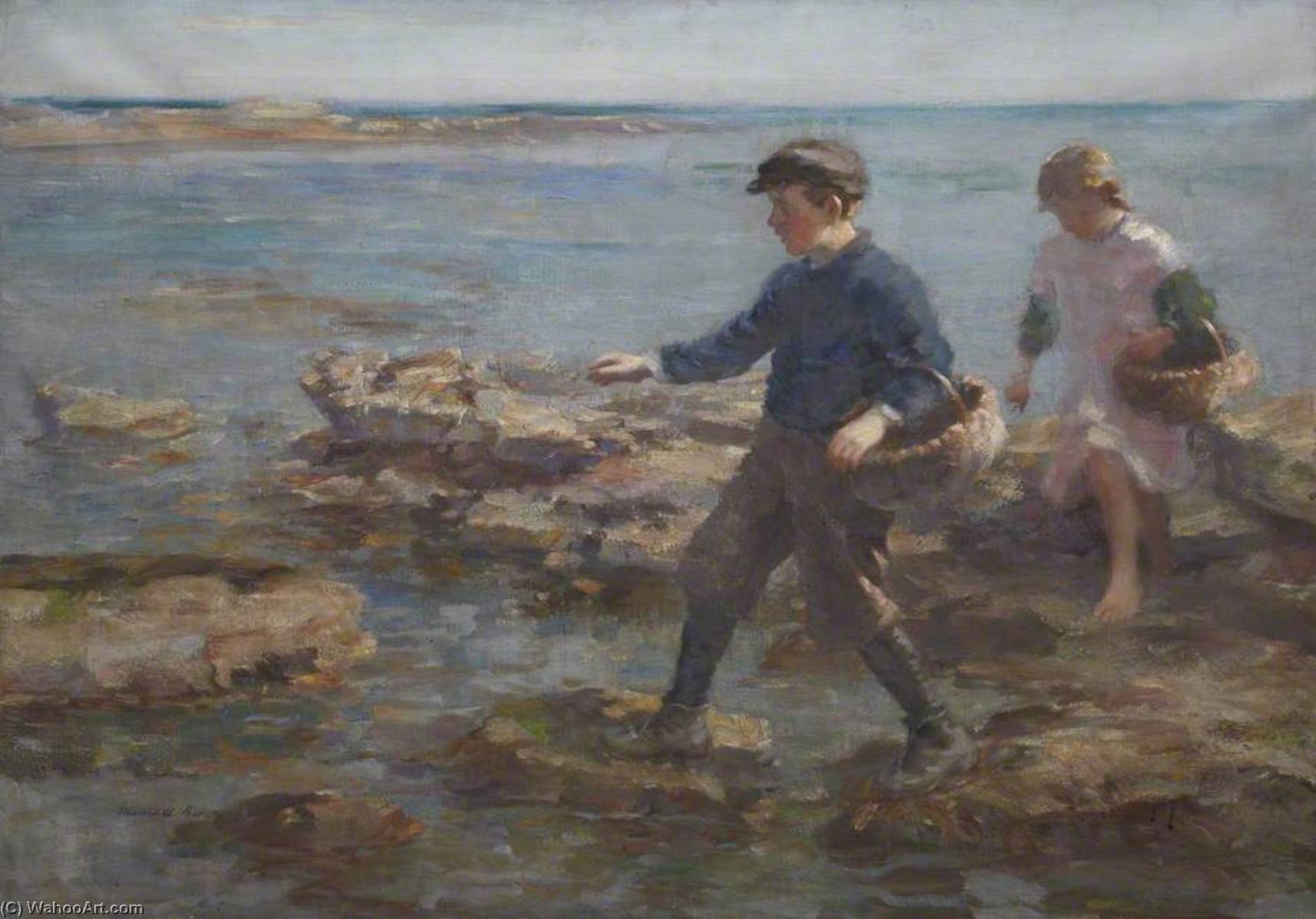 Children On The Shore — William Marshall Brown