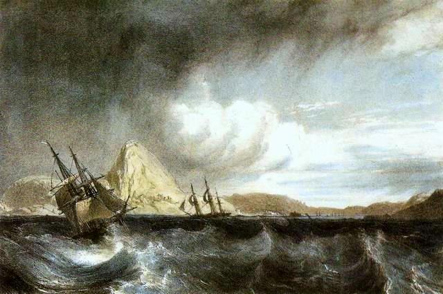 Entrance Into The Harbour Of Rio De Janeiro — Richard Parkes Bonington
