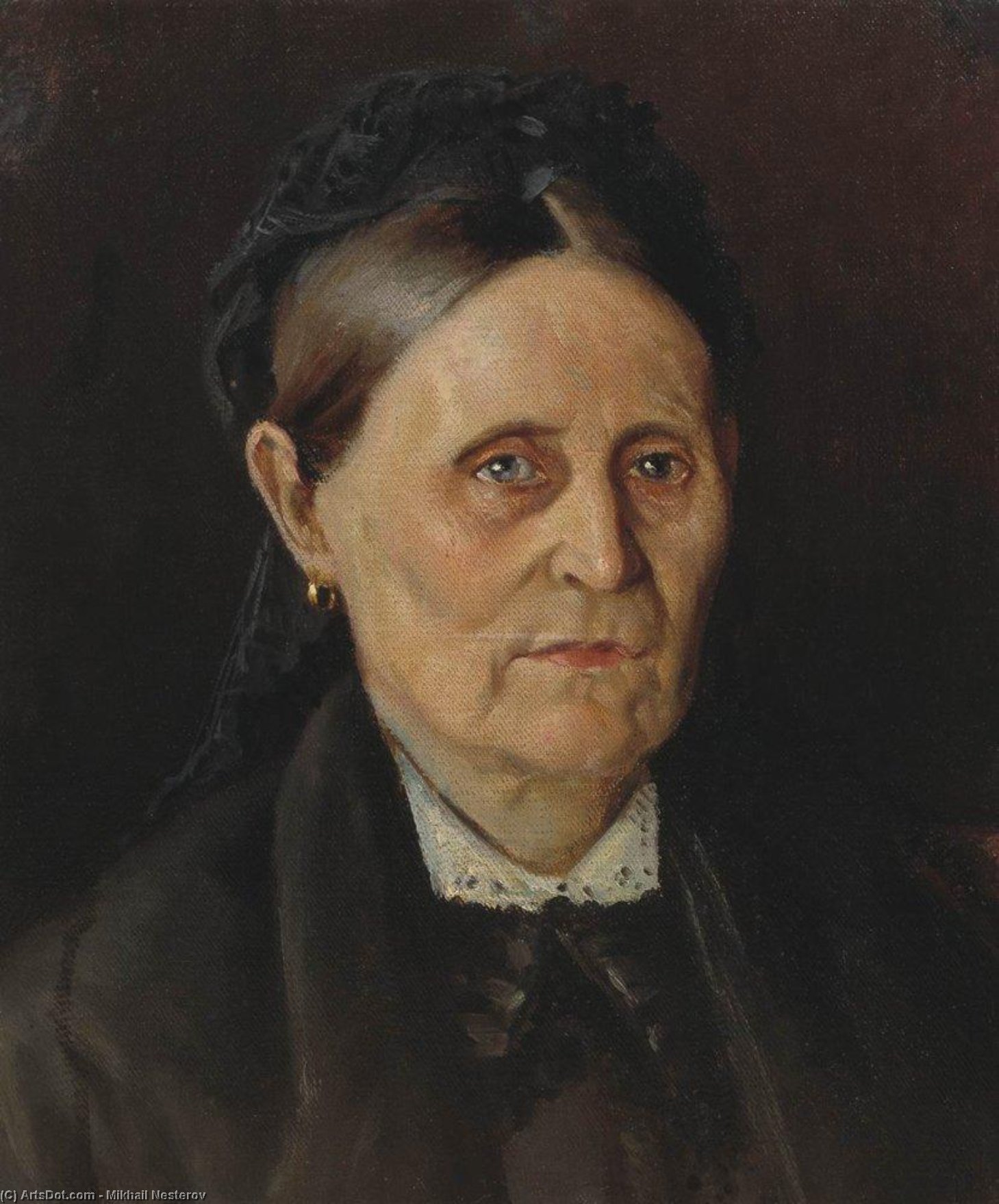 Portrait Of M. M. Nesterova, The Artist's Mother — Михаил Нестеров