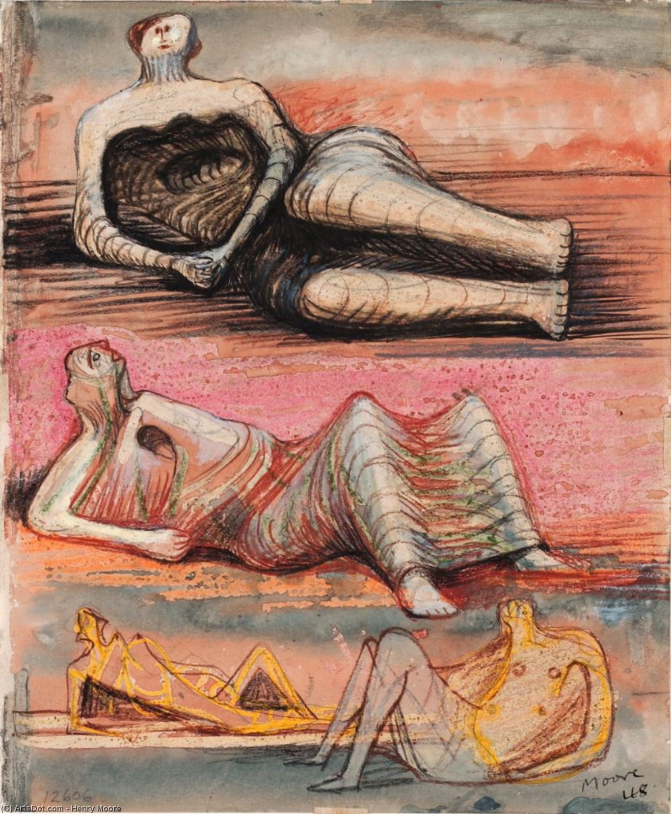Recto_mother And Child On Rocking Chair — Henry Moore