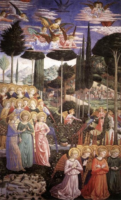 Angels Worshipping (detail) — Benozzo Gozzoli