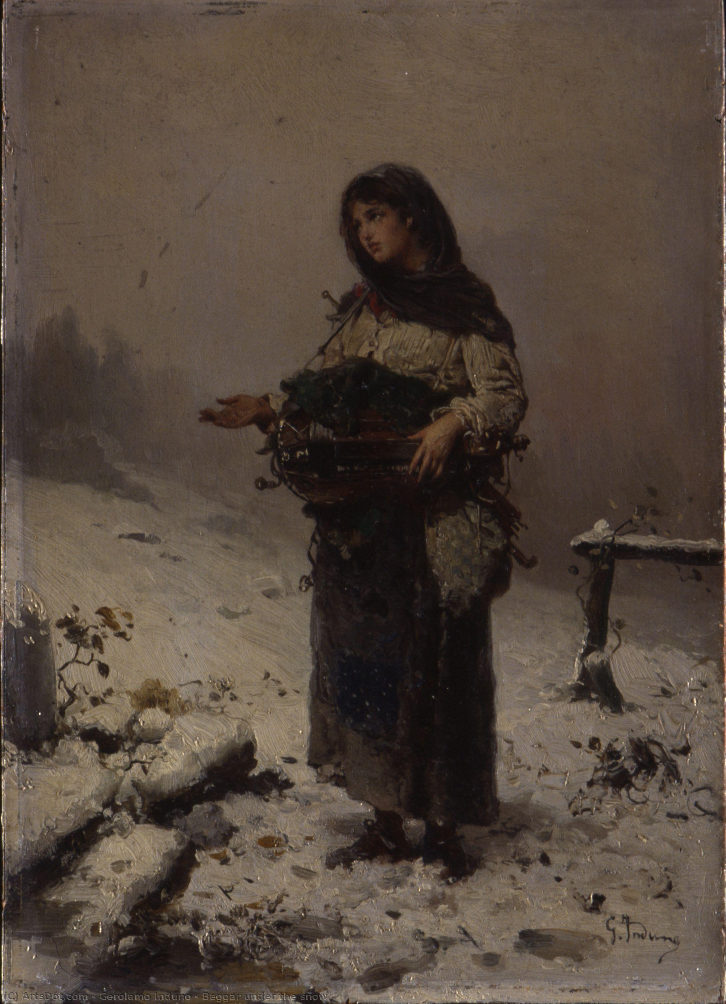 Beggar Under The Snow — Gerolamo Induno