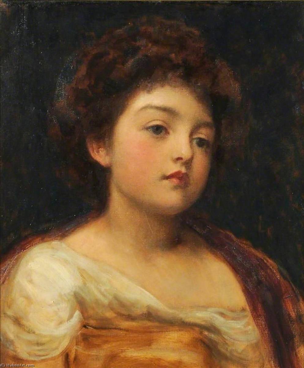Head Of A Girl (study) — Sir Frederic Lord Leighton