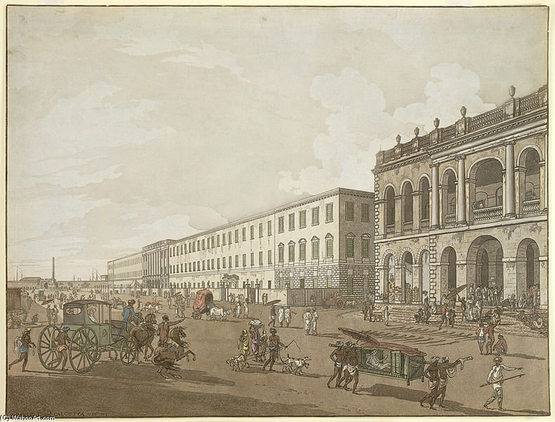 Old Court House And Writers Building — Thomas And William Daniell