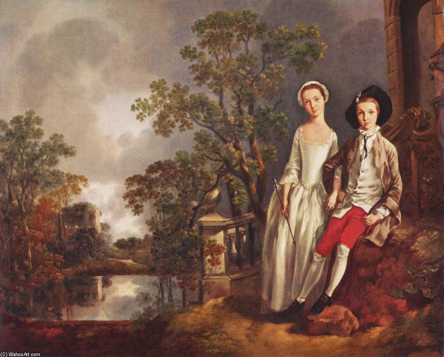 Portrait Of Heneage Lloyd And His Sister, Lucy — Thomas Gainsborough