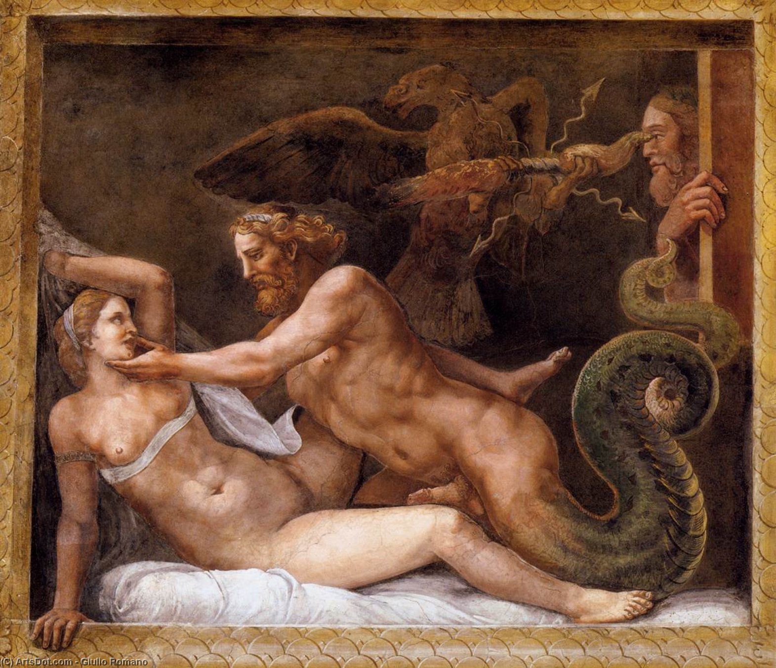 Jupiter Seducing Olympias — Giulio Romano