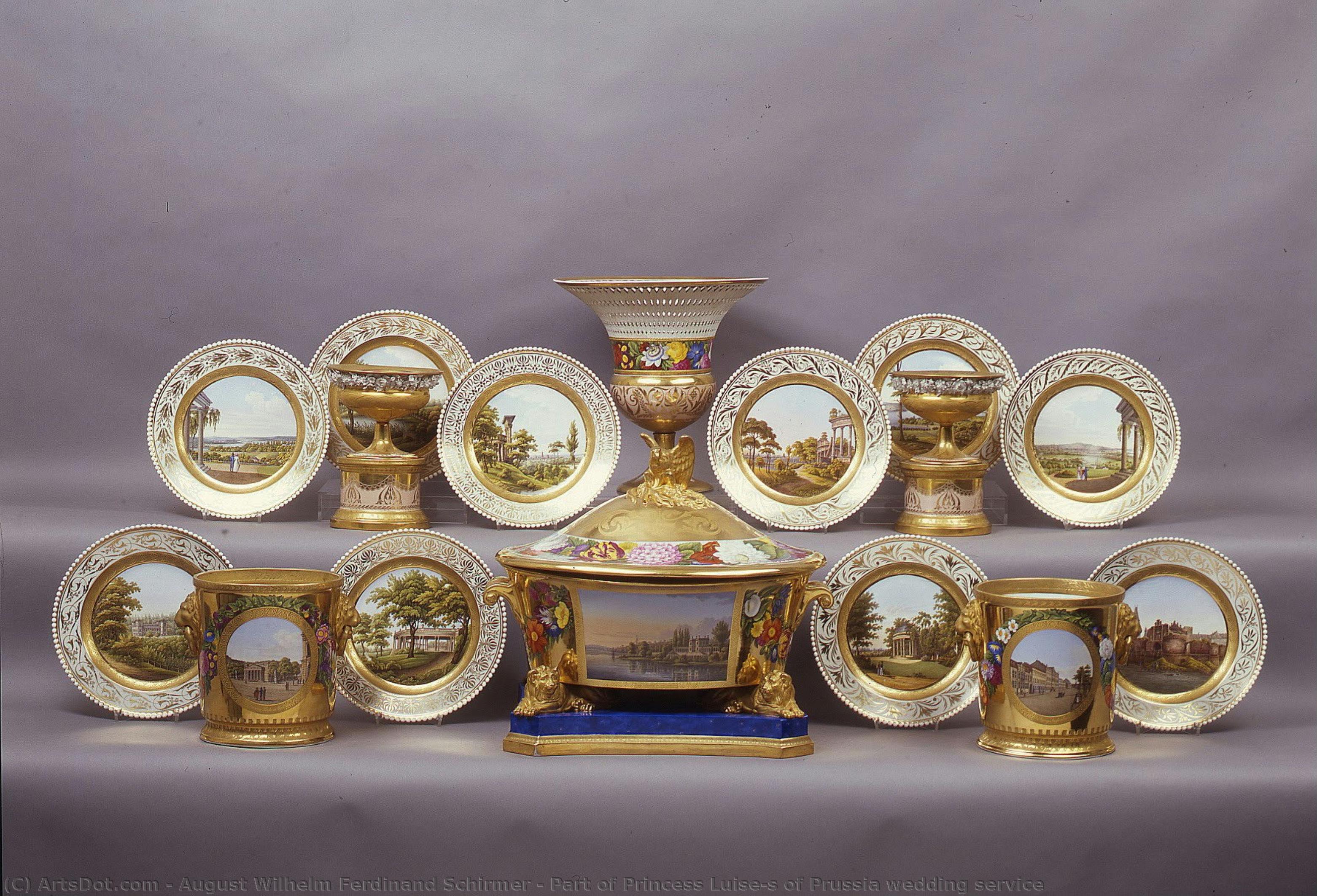 Part Of Princess Luise’s Of Prussia Wedding Service — August Wilhelm Ferdinand Schirmer