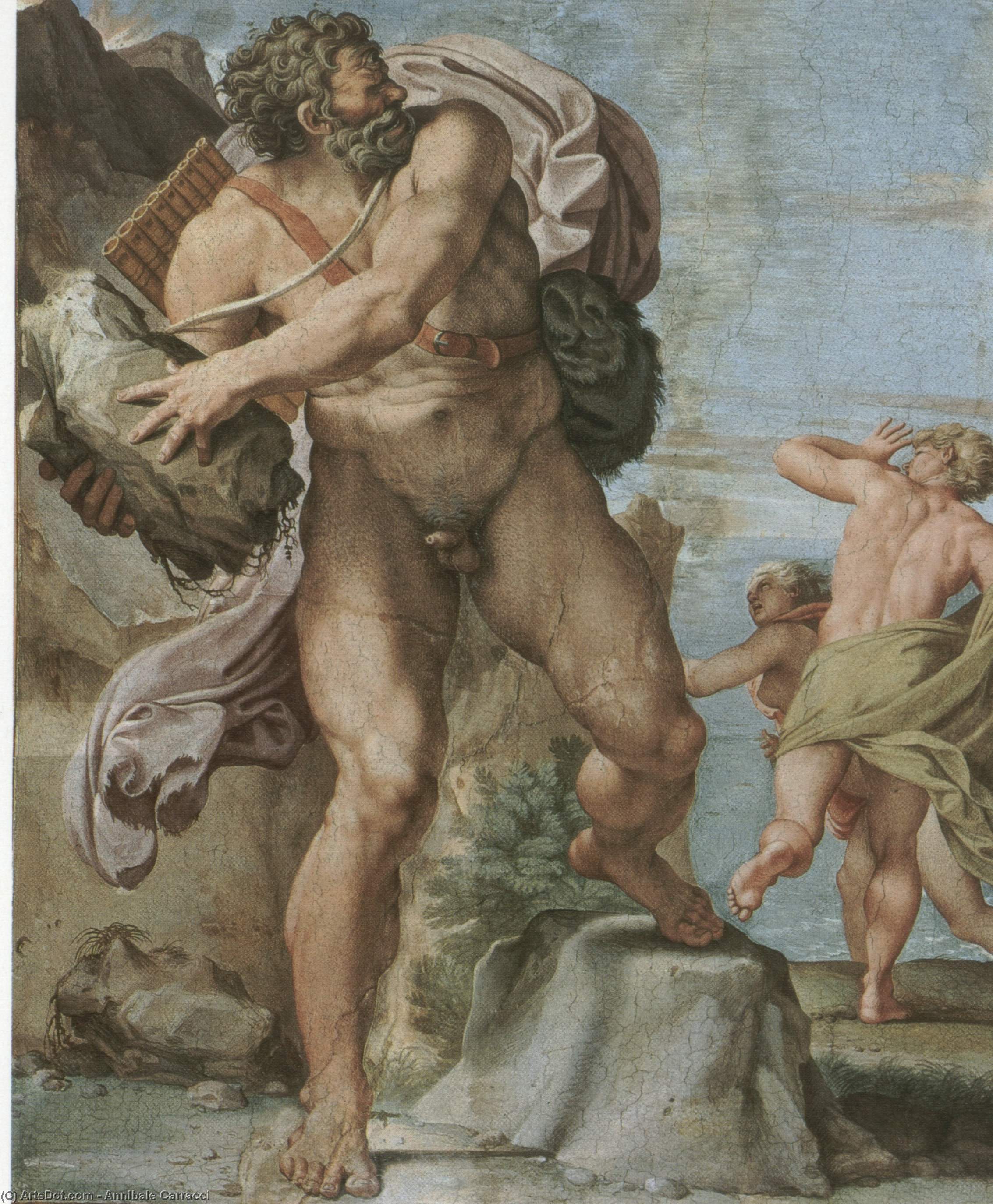 Polifemo Atacando A Acis Y Galatea — Annibale Carracci