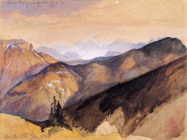 The Yellowstone Range From Near Fort Ellis — Thomas Moran