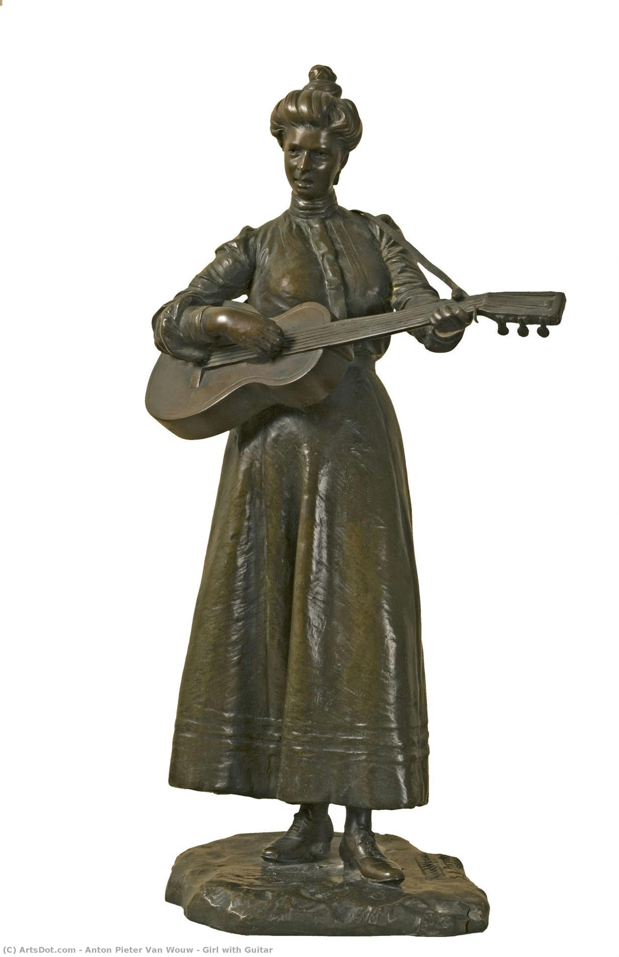 Girl With Guitar — Anton Pieter Van Wouw