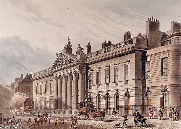 East India House In Leadenhall Street — Thomas Hosmer Shepherd