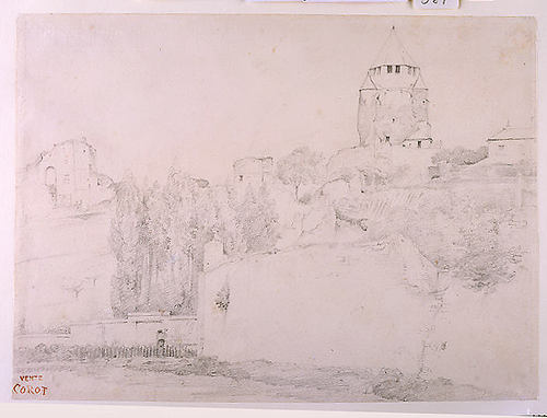 View Of Provins — Jean-baptiste-camille Corot