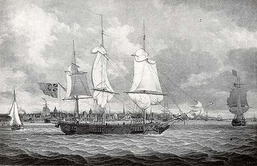 Mail Packet Off Liverpool, (painting) — Robert W. Salmon