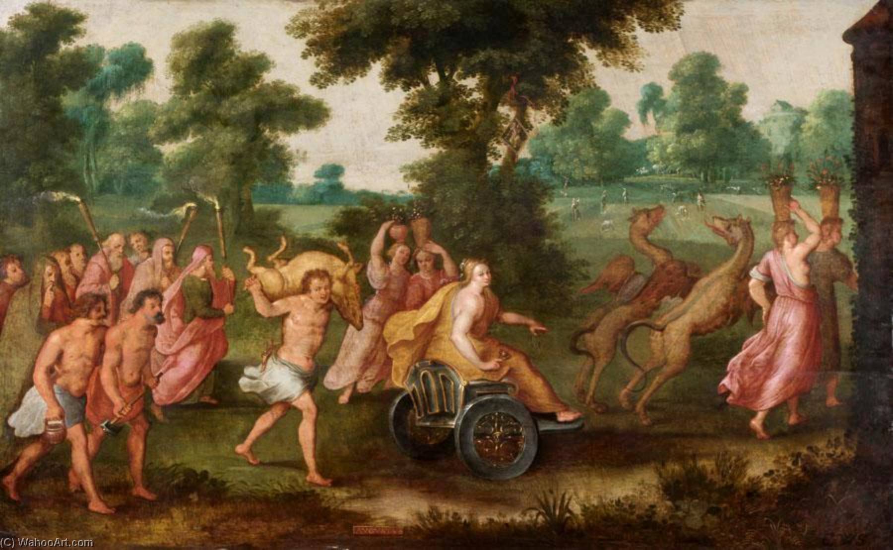 Allegory Of The Month Of August — Adriaen Van Stalbemt