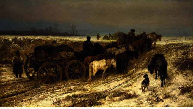 The Chase Of The Cossacks — Адолф Шрајер
