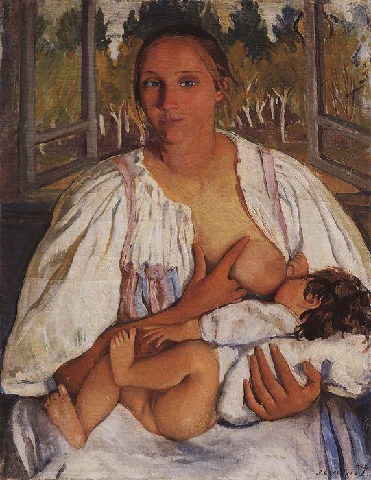 Nurse With Baby — Zinaida Serebriakova