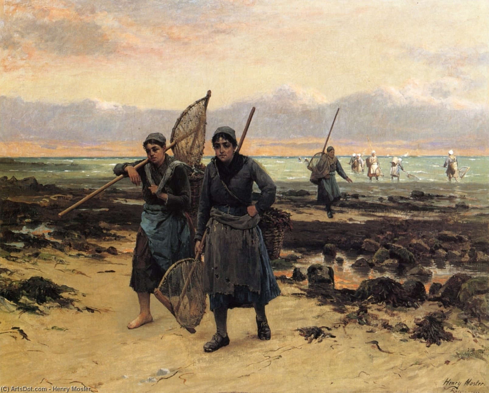 Return Of The Shrimp Fishers — Henry Mosler