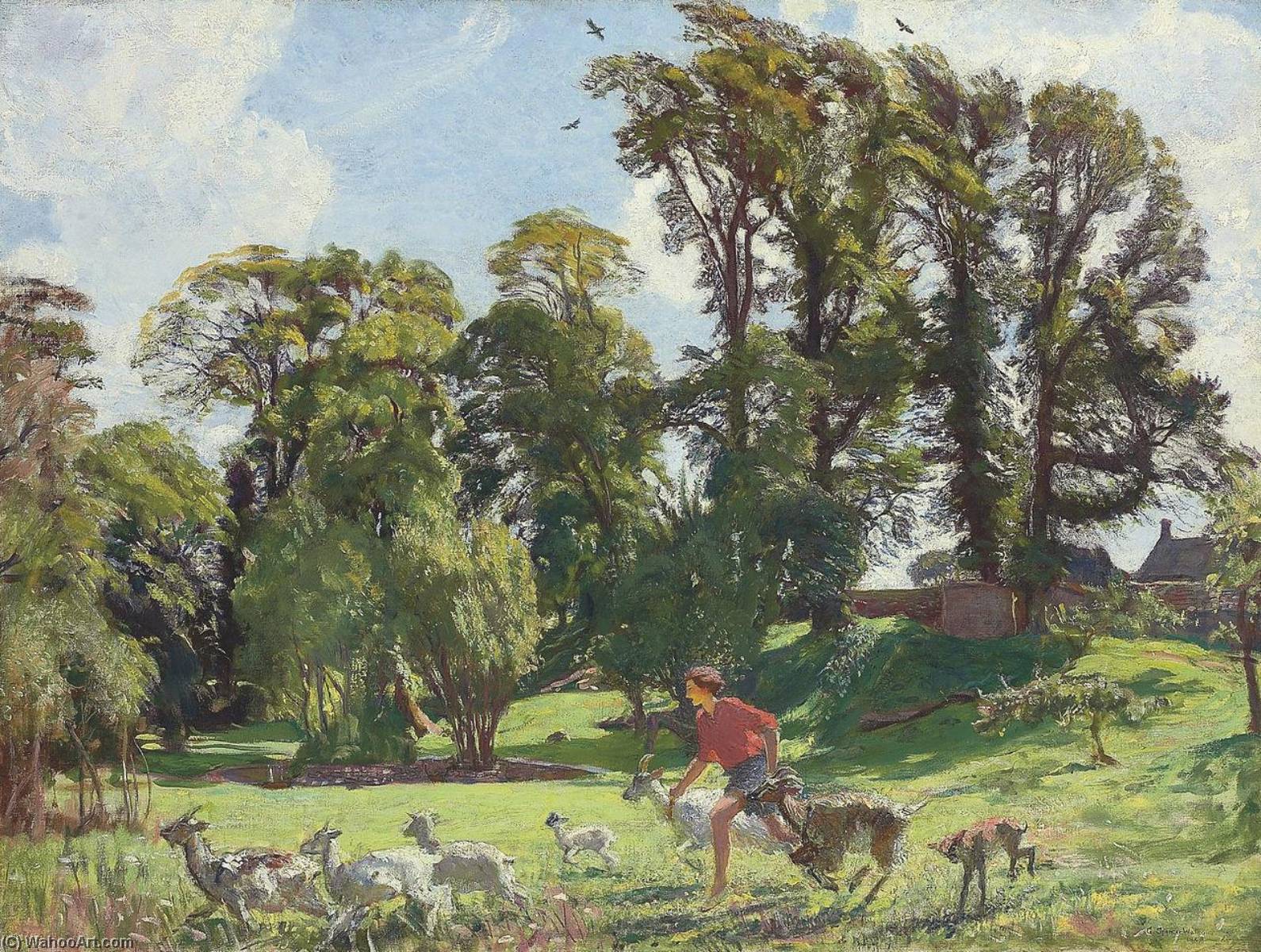 Mary In The Gardens, Dunshay — George Spencer Watson