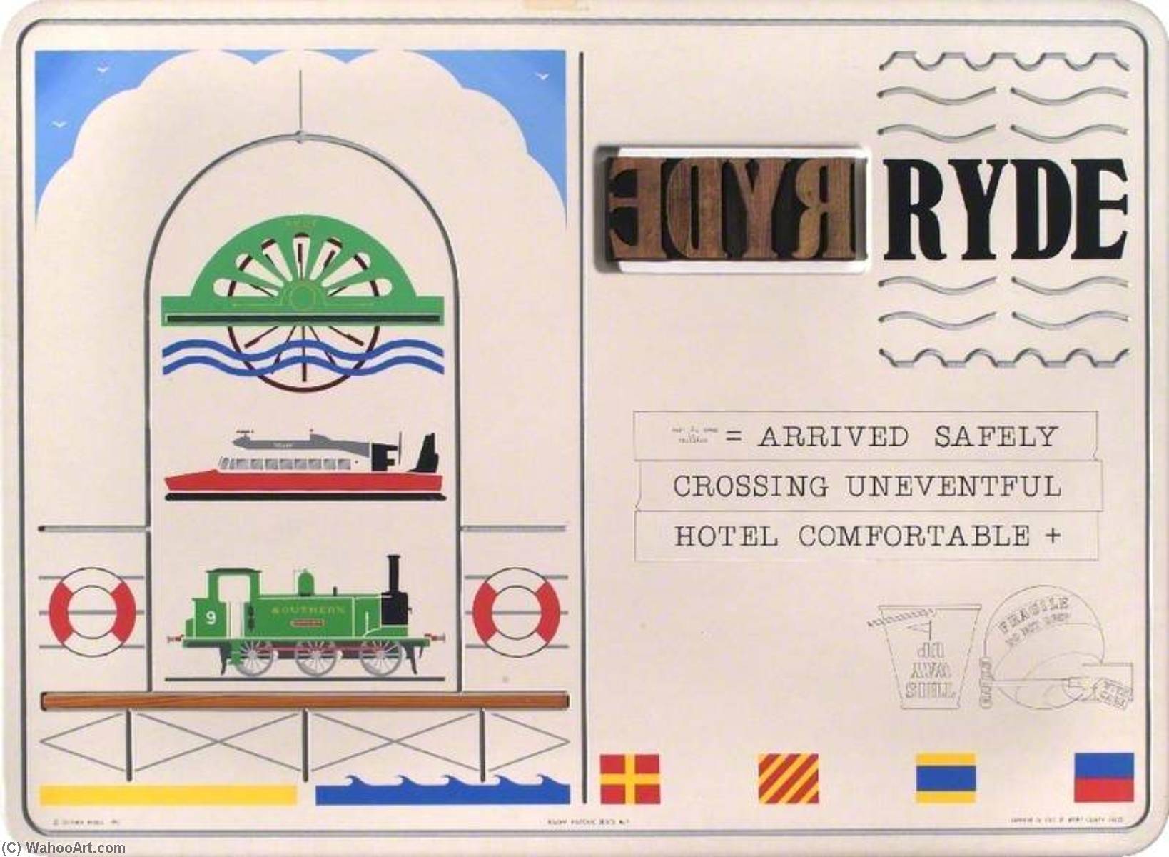 Holiday Postcard Series 3 Ryde (telegrams And Luggage) — Stephen Nicoll