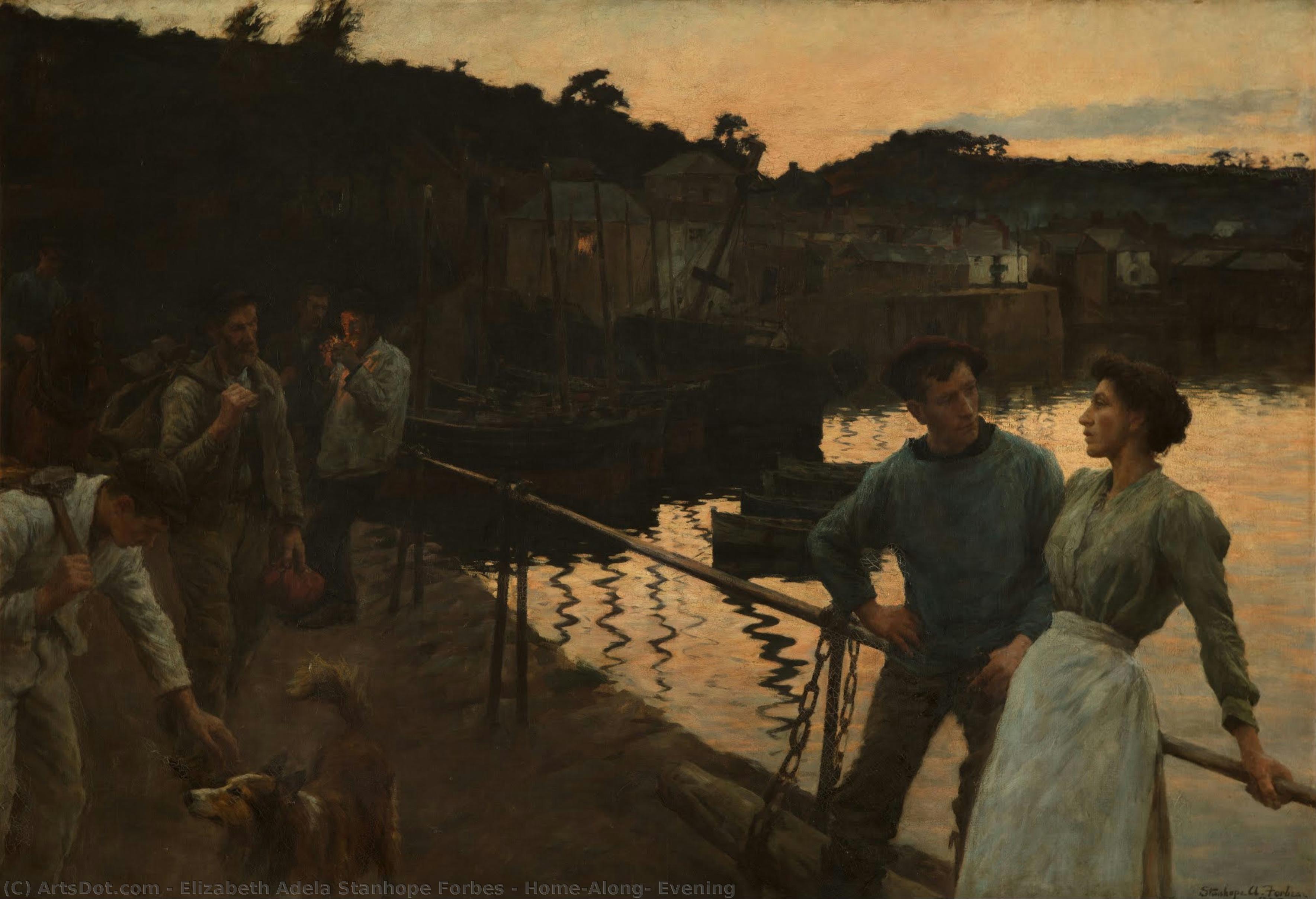 Home-along: Evening — Elizabeth Adela Stanhope Forbes