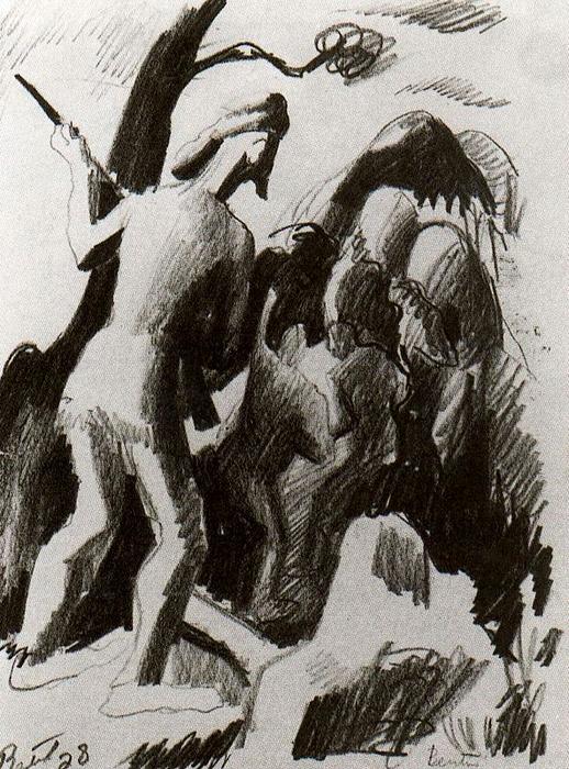The Pathfinder (study For The American Historical Epic) — トーマス・ハート・ベントン