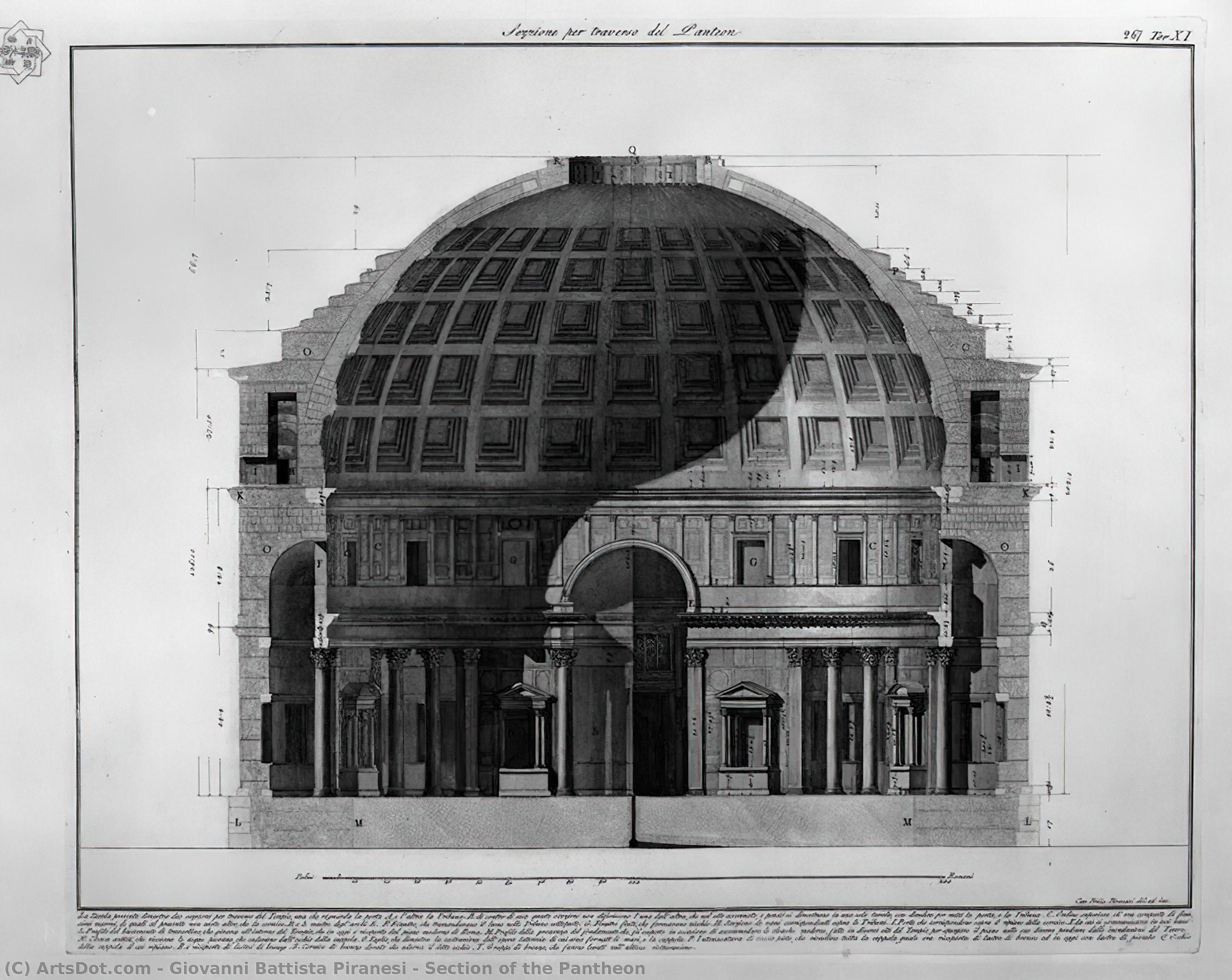 Section Of The Pantheon — Ђаво Battista Пирањези