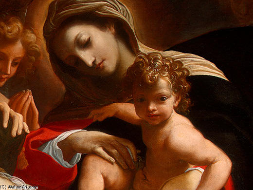 The Dream Of Saint Catherine Of Alexandria (detail) — Ludoviko Karaci