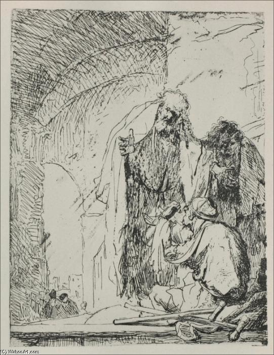 St. Peter Und St. Johannes Am Tor Des Tempels — Rembrandt Van Rijn