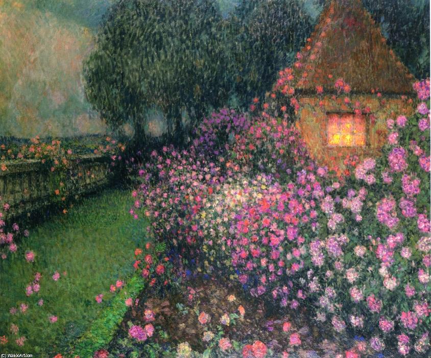 A Pavilion In The Rose Garden, Geberoy — Henri Le Sidaner