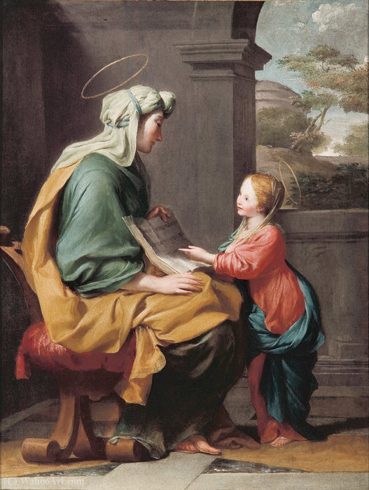 Education Of The Virgin — Giovanni Francesco Romanelli